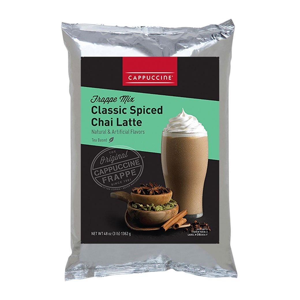 Cappuccine Classic Spiced Chai Latte Mix – 3 lb. Bag