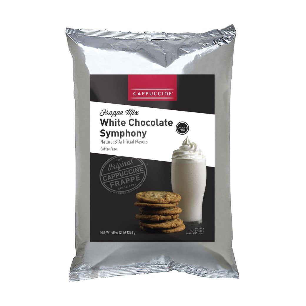 Cappuccine White Chocolate Symphony Frappe Mix – 3 lb. Bag
