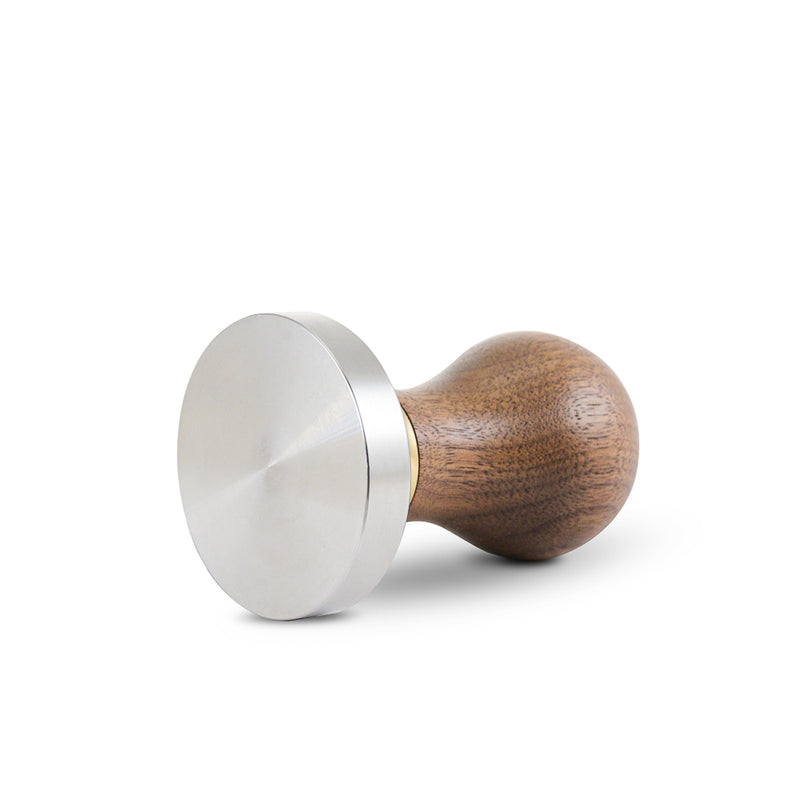 COMPRESSORE PROFESSIONAL ESPRESSO TAMP FLAT - WALNUT WOOD