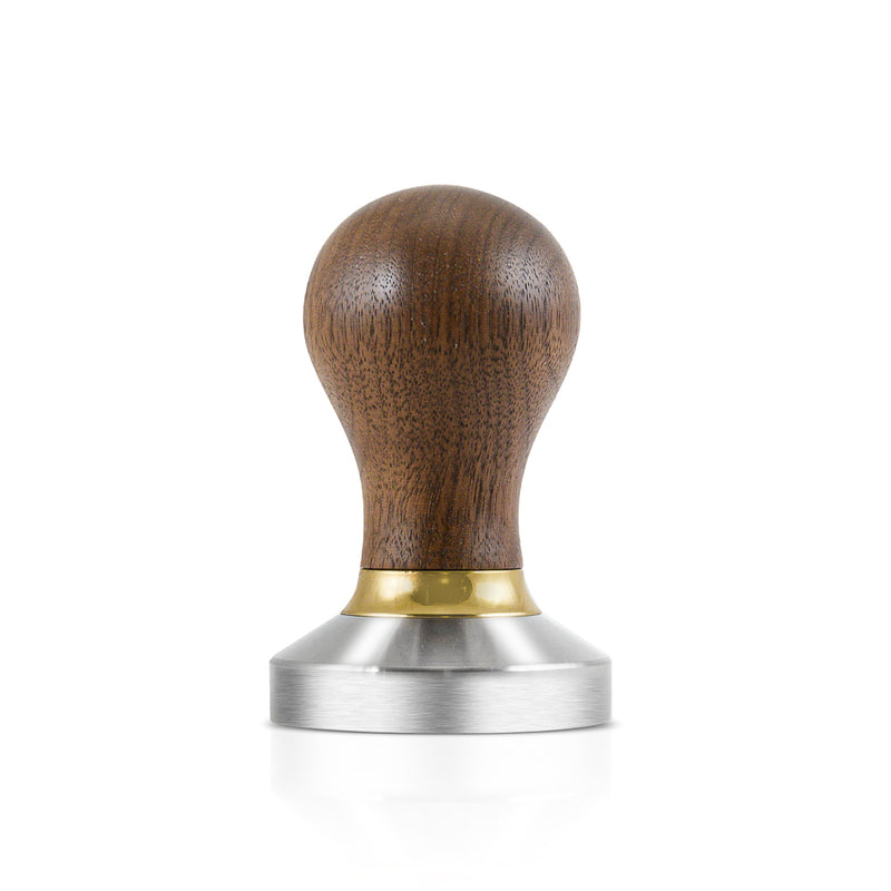 COMPRESSORE PROFESSIONAL ESPRESSO TAMP FLAT - WALNUT WOOD